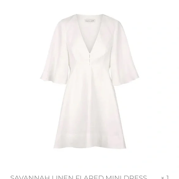 Savannah Linen Mini Shona Joy Dress Worn Once! - Picture 10 of 10